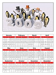 Image showing 2009 calendar