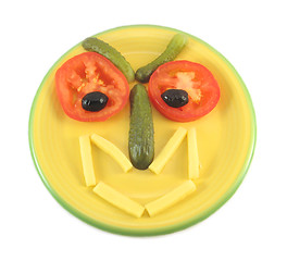 Image showing Funny salad head