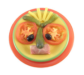 Image showing Funny salad head