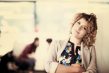 Image showing Portrait of successful female software developer