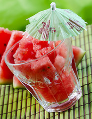 Image showing Watermelon juice
