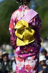 Image showing woman in traditional japanese kimono costume