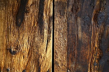 Image showing textured surface of old wooden boards