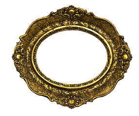 Image showing Vintage Golden Frame