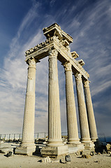 Image showing Temple of Apollo in Side