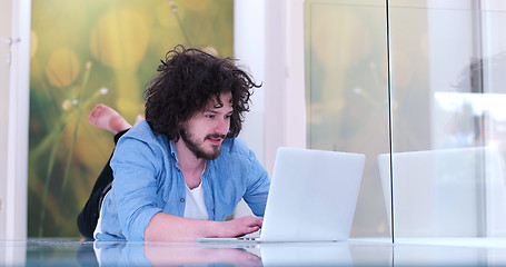 Image showing man enjoying relaxing lifestyle