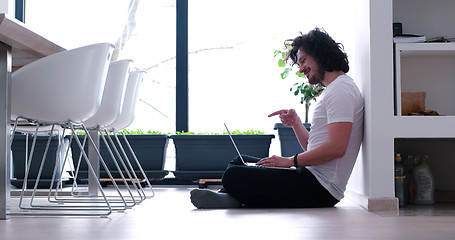 Image showing man enjoying relaxing lifestyle