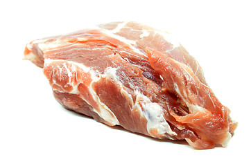 Image showing Sliced of raw pork