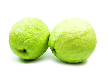 Image showing Green guava isolated 