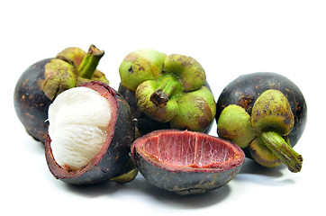 Image showing Mangosteens, Queen of fruits