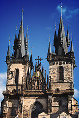 Image showing The Church of Mother of God in front of Tyn