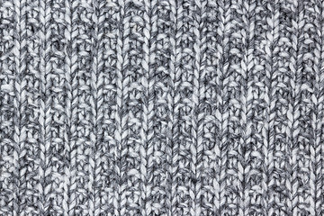 Image showing Gray knitted wool texture