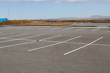 Image showing Empty parking places