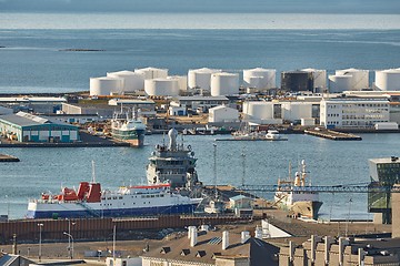 Image showing Harbor dock are in Reykjavik