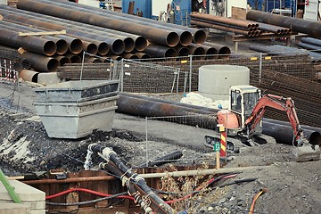 Image showing Construction site machinery