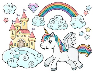 Image showing Unicorn and objects theme image 2