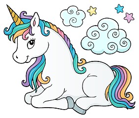 Image showing Stylized unicorn theme image 2