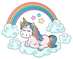 Image showing Cute unicorn topic image 1