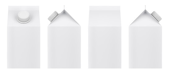 Image showing Blank milk carton