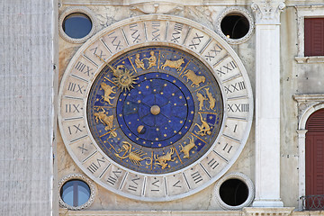 Image showing Zodiac Clock Venice