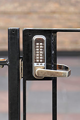 Image showing Electronic Lock Gate