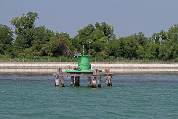 Image showing Green Lighthouse