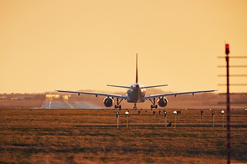 Image showing Airplane ready for take off