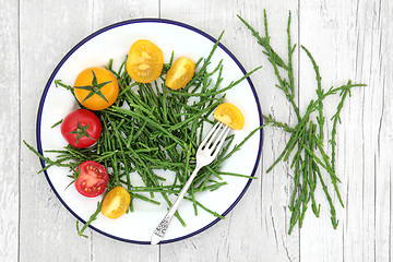 Image showing Samphire and Tomatoes Health Food