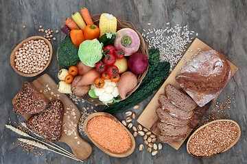 Image showing High Fibre Health Food Selection