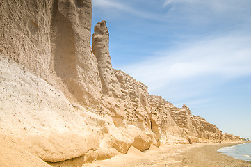 Image showing Vlichada beach in Santorini , Greece