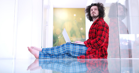 Image showing man enjoying relaxing lifestyle