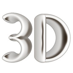 Image showing 3D word. 3D illustration