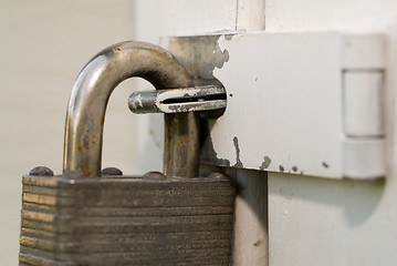 Image showing Closeup Lock