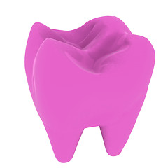 Image showing Colorful tooth. 3d illustration