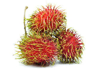 Image showing Ripe rambutan isolated