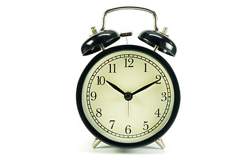 Image showing Black colored alarm clock