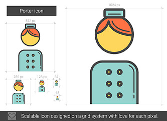 Image showing Porter line icon.