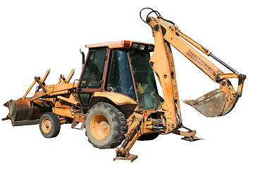 Image showing Isolated Backhoe