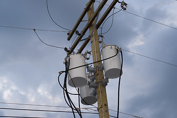 Image showing Powerline Transformers