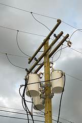 Image showing Powerline Transformers