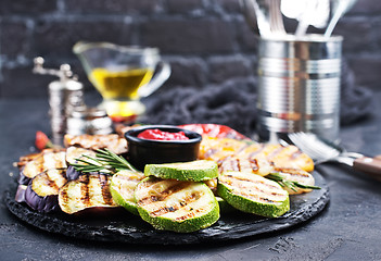 Image showing Grilled vegetables