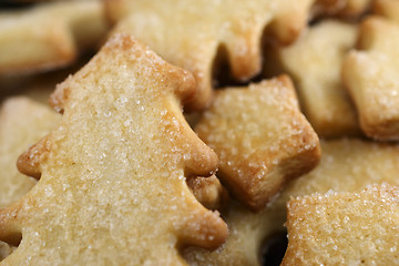 Image showing closeup of  traditional sweet Christmas cookies