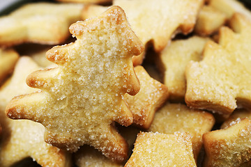 Image showing closeup of  traditional sweet Christmas cookies