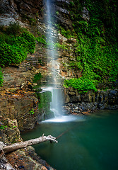 Image showing Waterfalls and rock pools