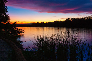 Image showing Riverside Nepean sunsets