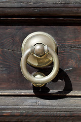 Image showing Ancient italian door knocker ring.