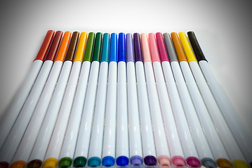 Image showing Colored Markers
