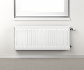 Image showing Central heating radiator