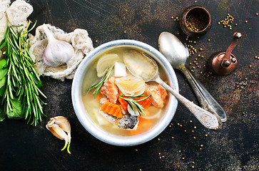 Image showing fish soup