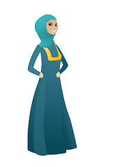 Image showing Young muslim confident business woman.